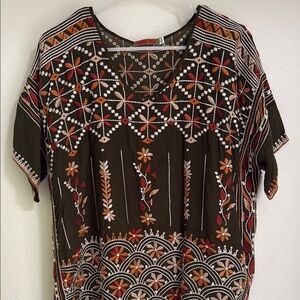 Johnny Was Olive Embroidered Aubrey Blouse